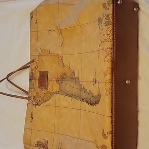 Alviero Martini tote bag. 18" wide 13" deep with 5" strap.